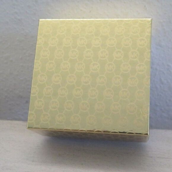 Michael Kors MKJX7854710 Gold Toned Pavè Crystals MK Logo Monogram Stud Earrings - Picture 9 of 9